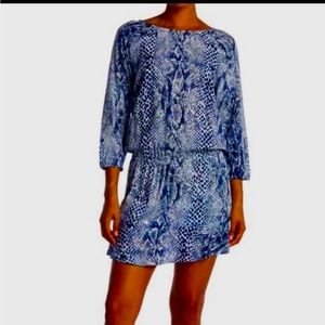 Arryn B Soft Joie Size Medium Blue Print Dress